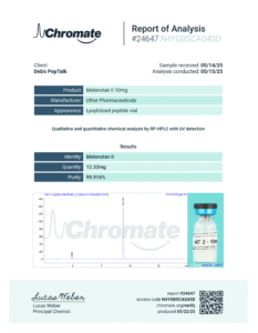 Melanotan II - COA - Debs Peptalk